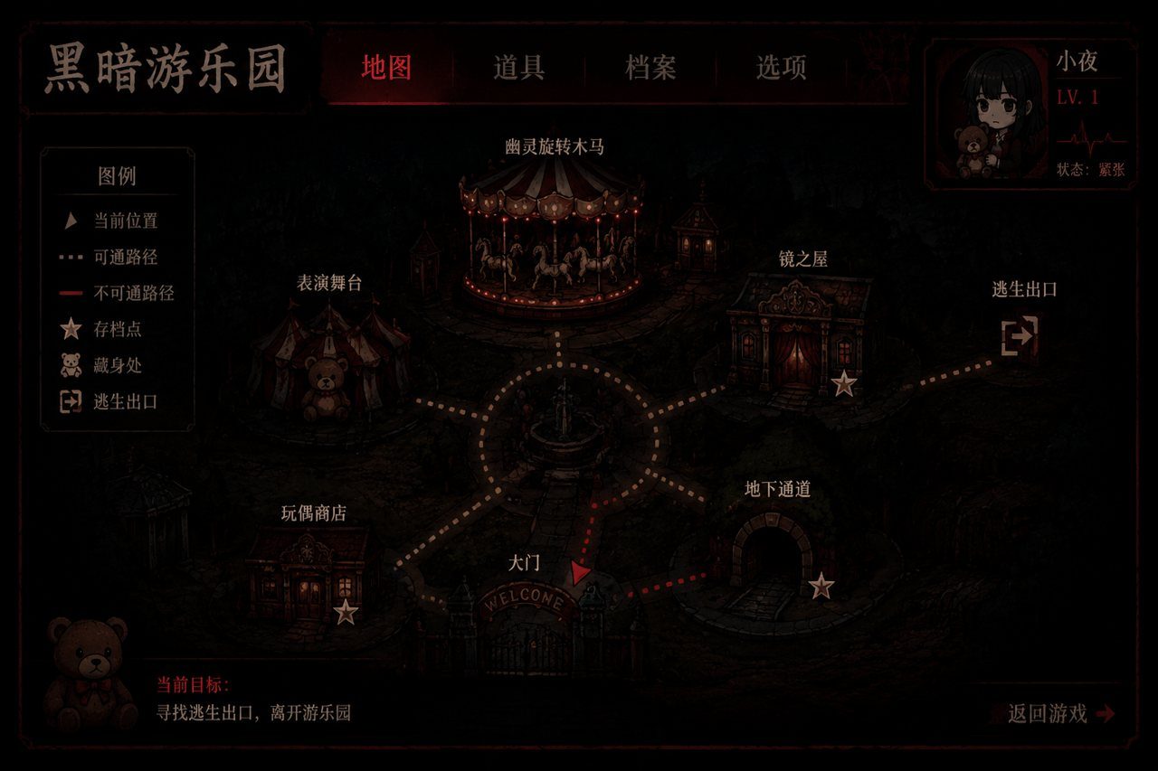 黑暗游乐园 角色路线 详情图 2